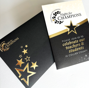 black-envelope-gold foil-invitation-card